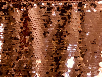 Large Sequin Rose Gold